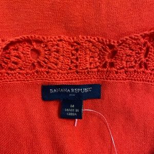 BANANA REPUBLIC Orange Crochet Tank Dress